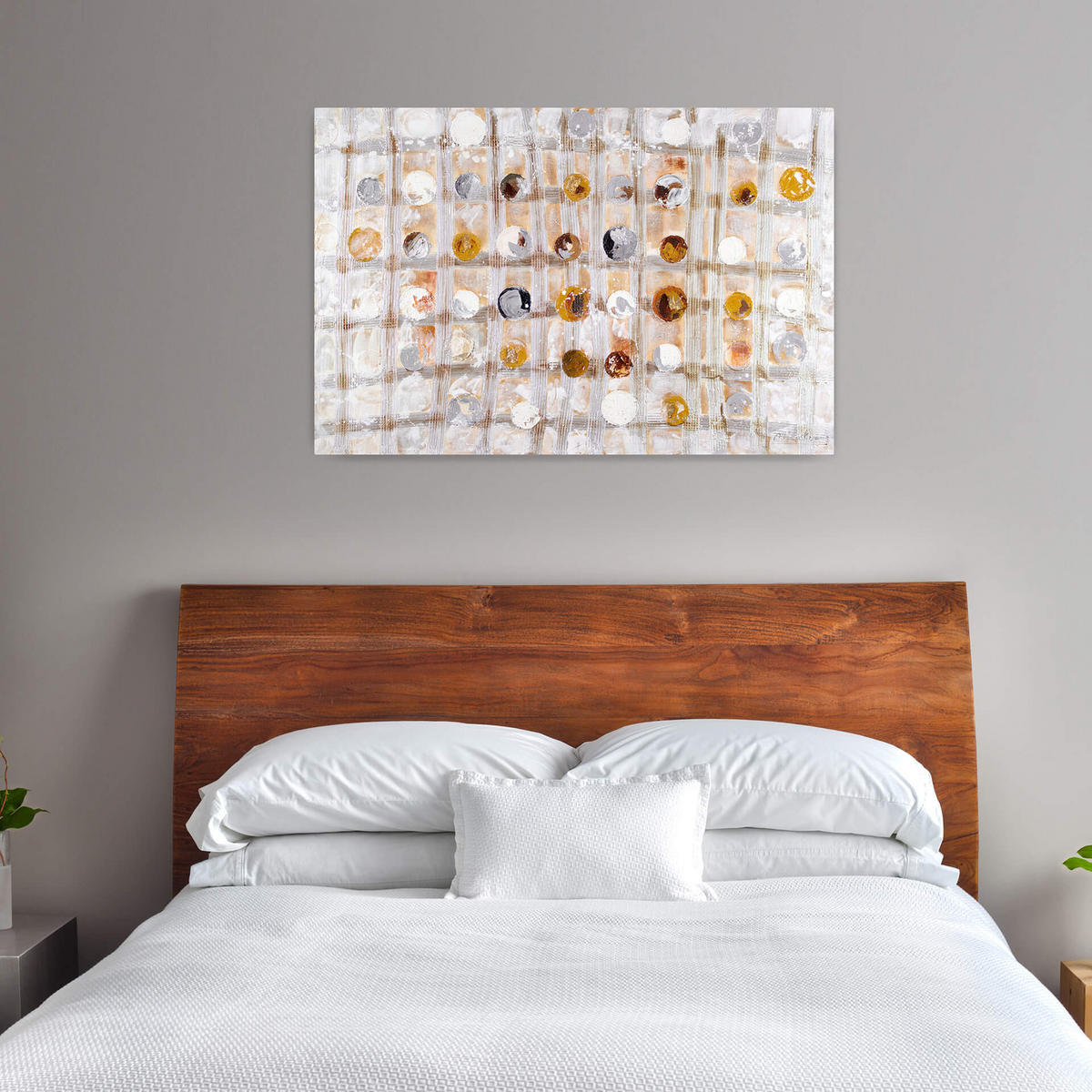 ÖLGEMÄLDE 120/80 cm - Silberfarben/Goldfarben, Holz/Textil (120/80cm) - KUNSTLOFT