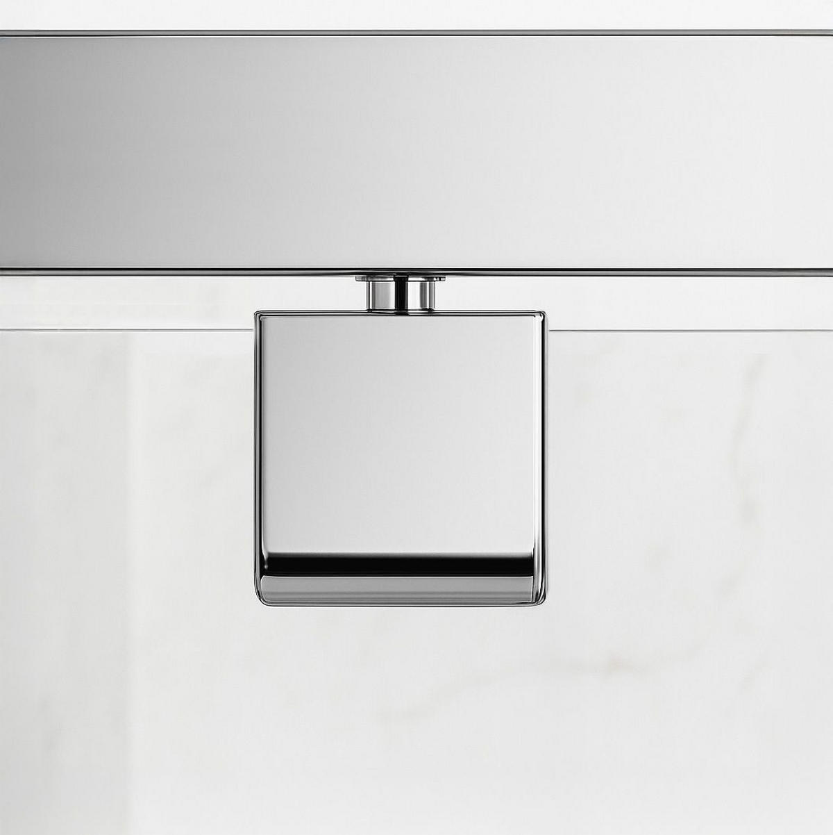 DUSCHKABINE Rea Primo Swing 90x100 Chrome - Chromfarben, Glas (90/100/190cm) - REA