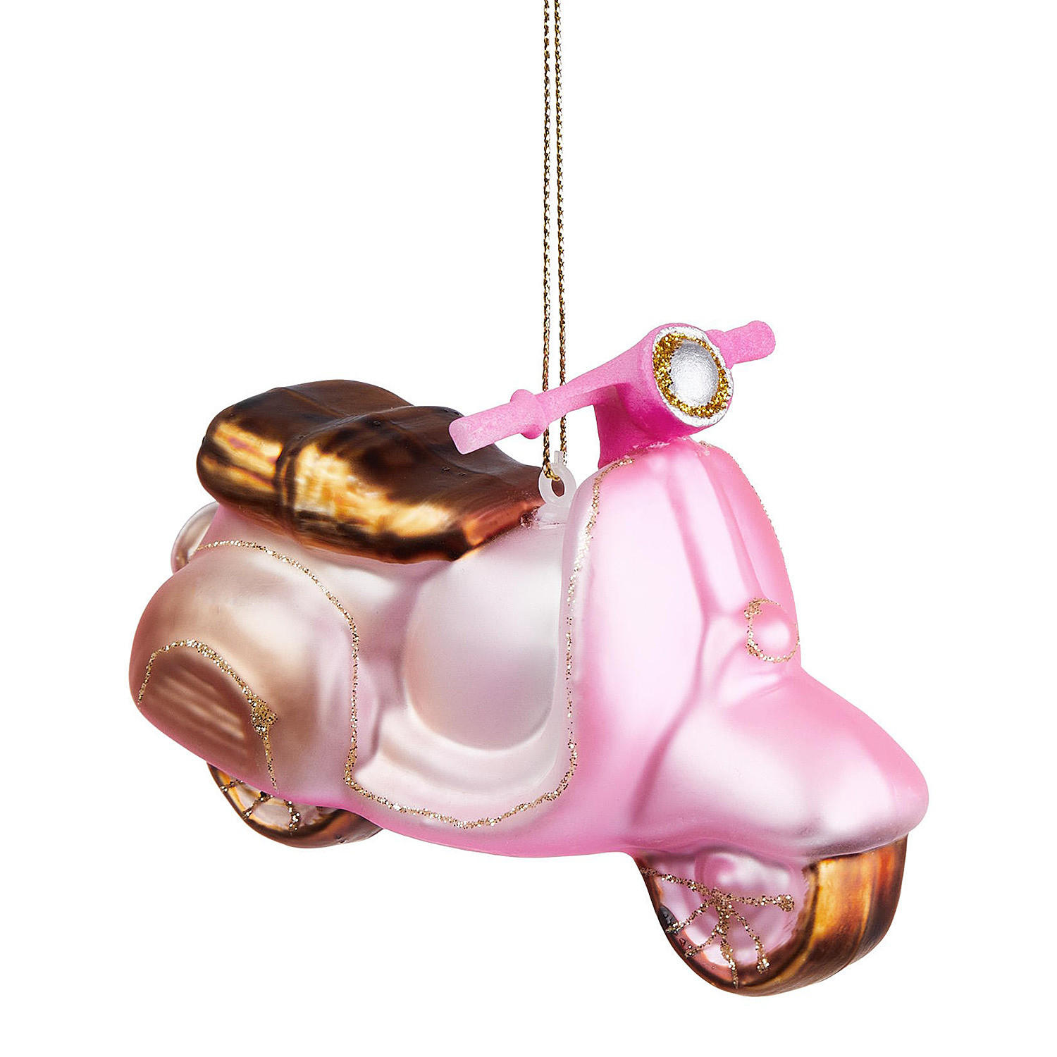 BAUMANHÄNGER Hang On Motorroller - Hellrosa, Glas (13/10/4.5cm) - Butlers