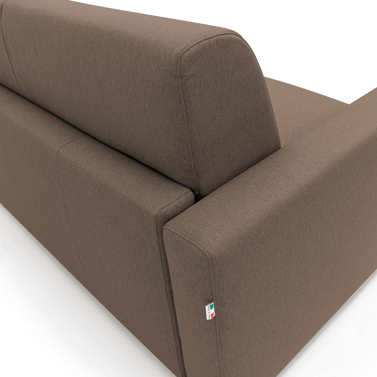 SCHLAFSOFA Kansas - Braun, Textil (192/92/95cm) - Divani.store