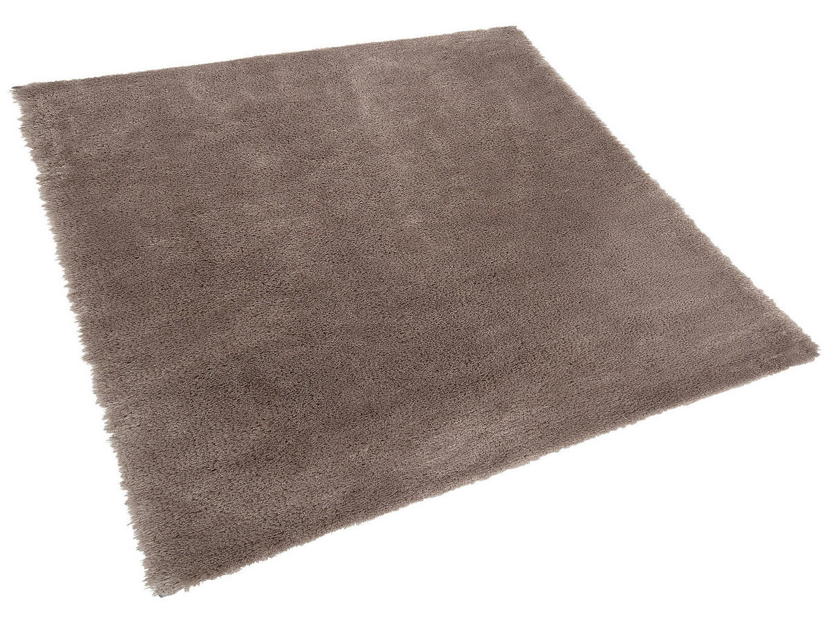 SHAGGY-TEPPICH Evren 200/200 cm - Braun, Kunststoff (200/200cm) - Beliani