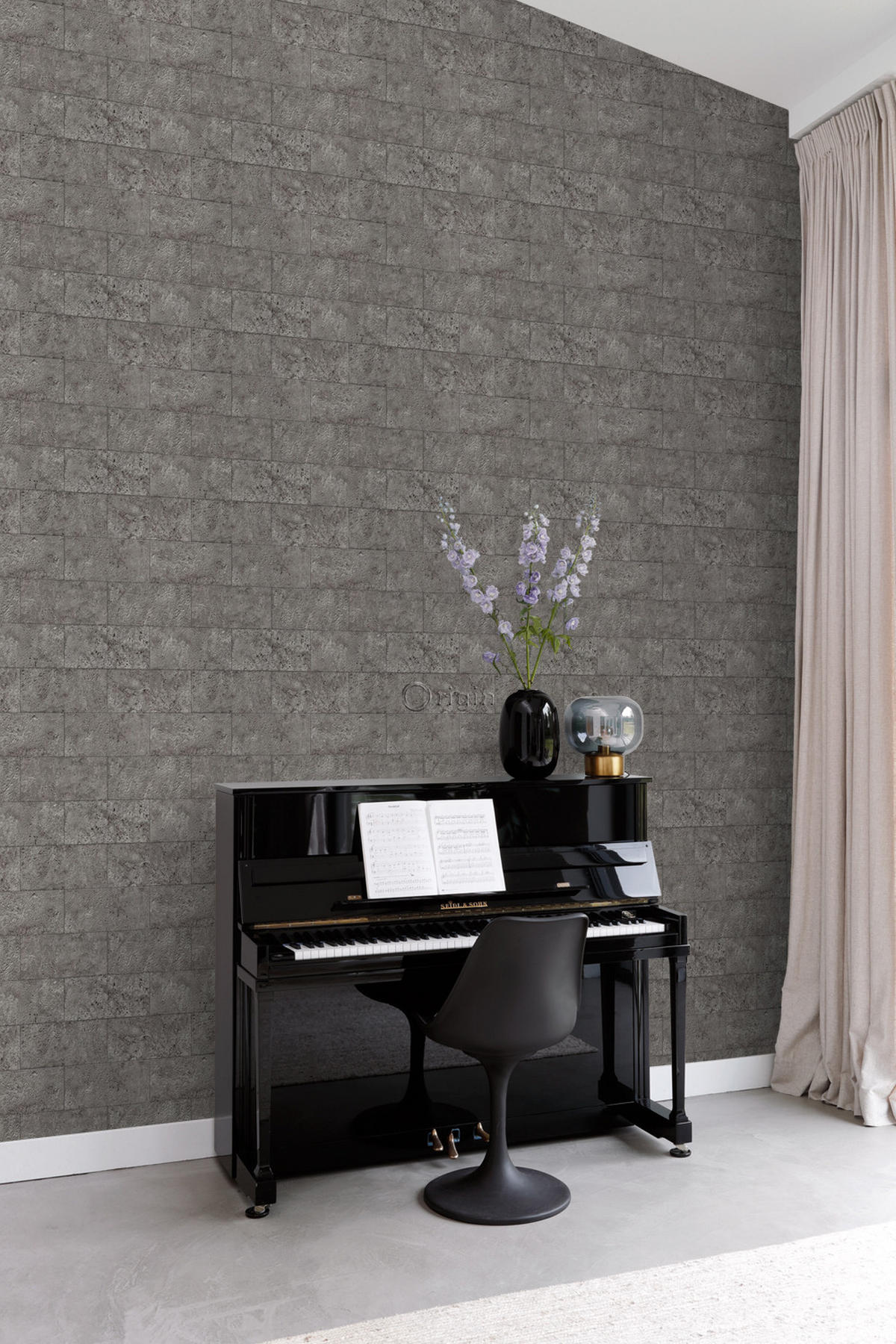 TAPETE Stein-Optik 53 cm x 10.05 m - Braun, Papier (53/1000cm) - Origin Wallcoverings