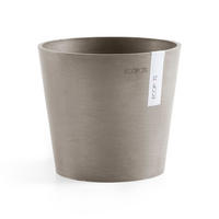 BLUMENTOPF Amsterdam 17/14,7 cm Taupe - Taupe, Kunststoff (17/14.7cm) - Ecopots