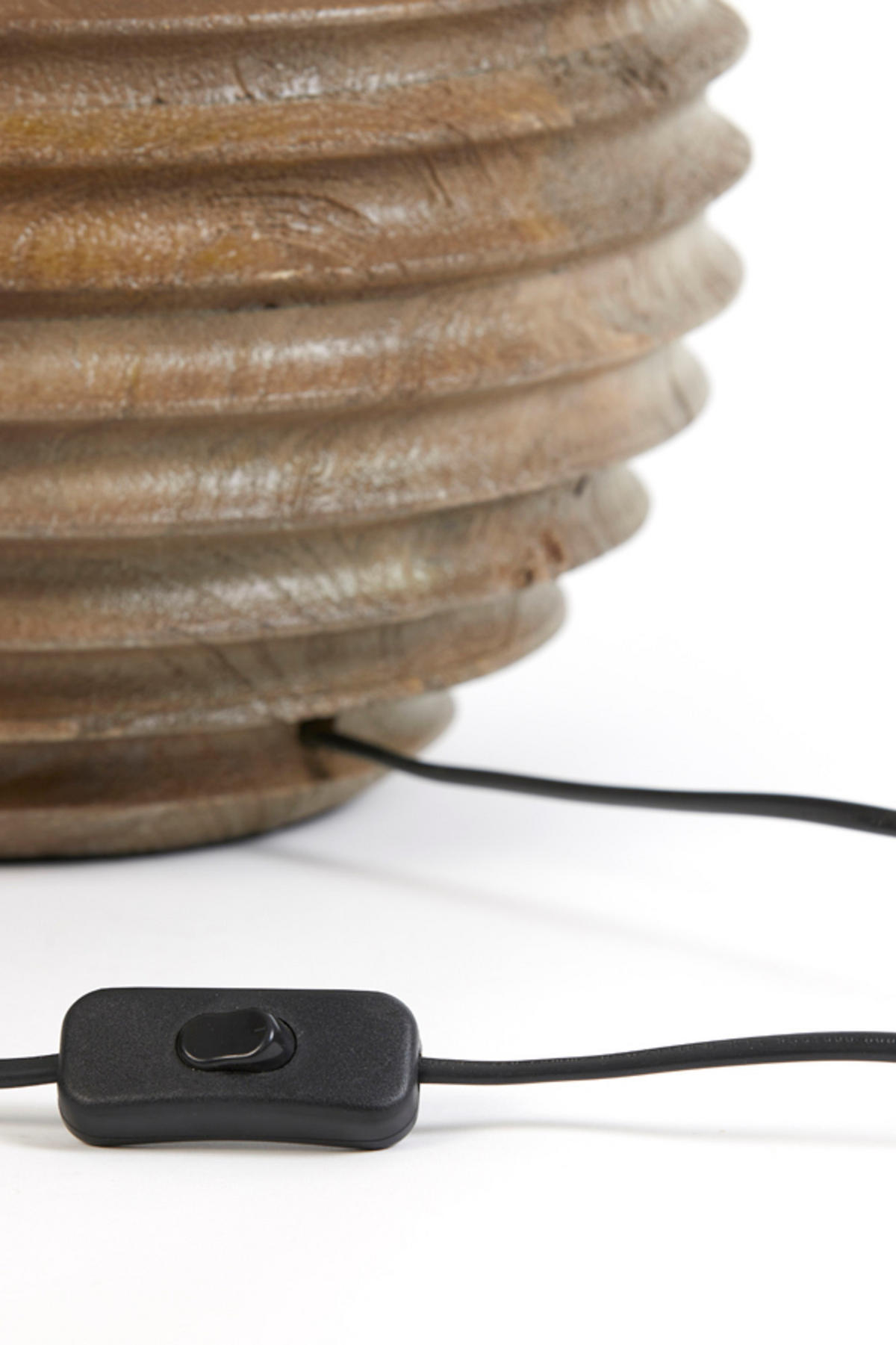 LAMPENFUSS Renzo Braun Ø29/38 cm - Braun, Holz (29/29/38cm) - Light & Living