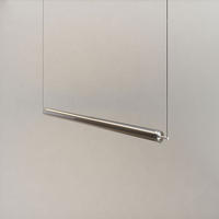 LED-HÄNGELAMPE Ranya Aluminium/Rauch 130cm - Alufarben/Grau, Glas (130/7/7cm) - s.luce