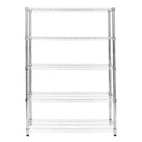 DRAHTREGAL 45cm x 150cm x 180cm - Silberfarben, Metall (150/180/45cm)