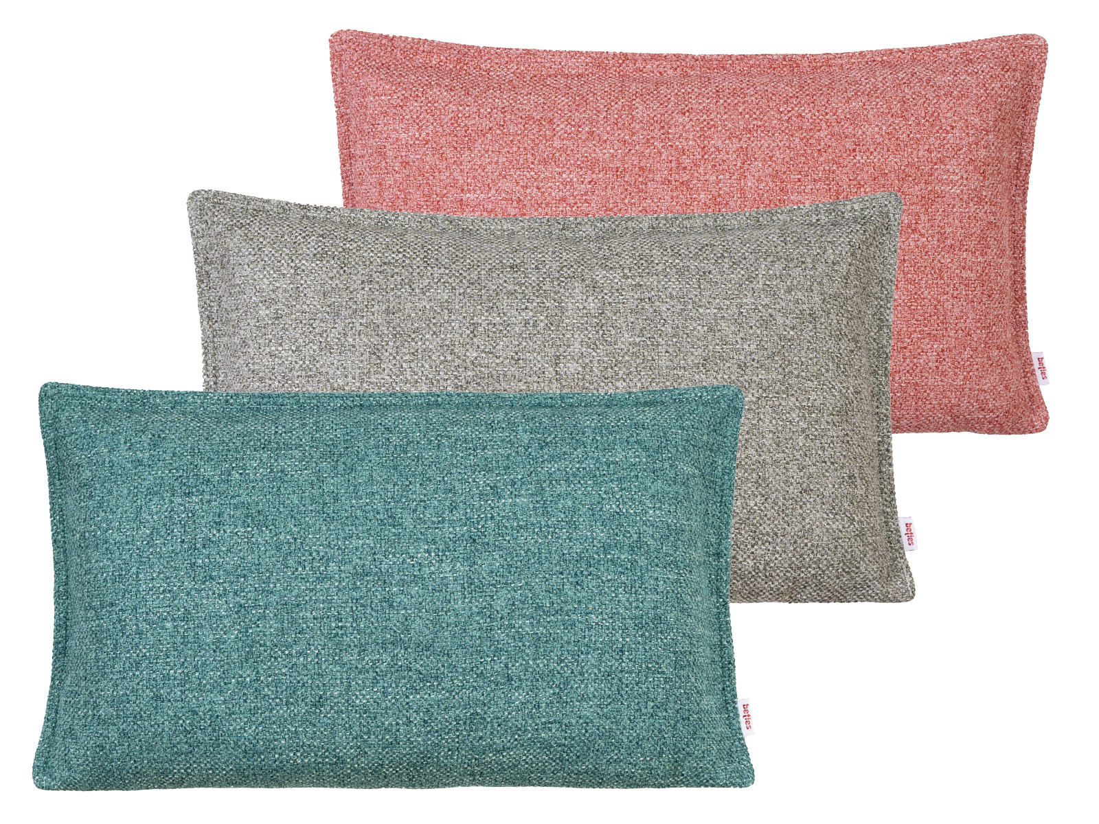 KISSENHÜLLE Bouclé ocean-petrol 50/30 cm - Petrol, Textil (30/50cm) - beties Heimtextil