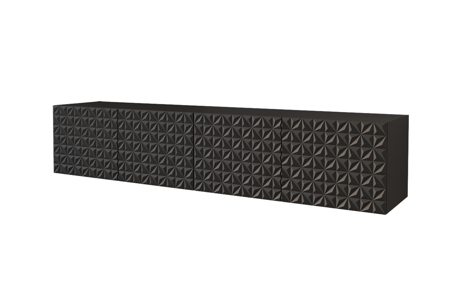 Altdecor Lowboard Schwarz 200x40x40 cm