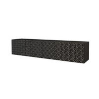 LOWBOARD VIRA-W 2x100x40x41 cm - Schwarz - Schwarz, Holzwerkstoff (200/40/41cm) - ALTDECOR