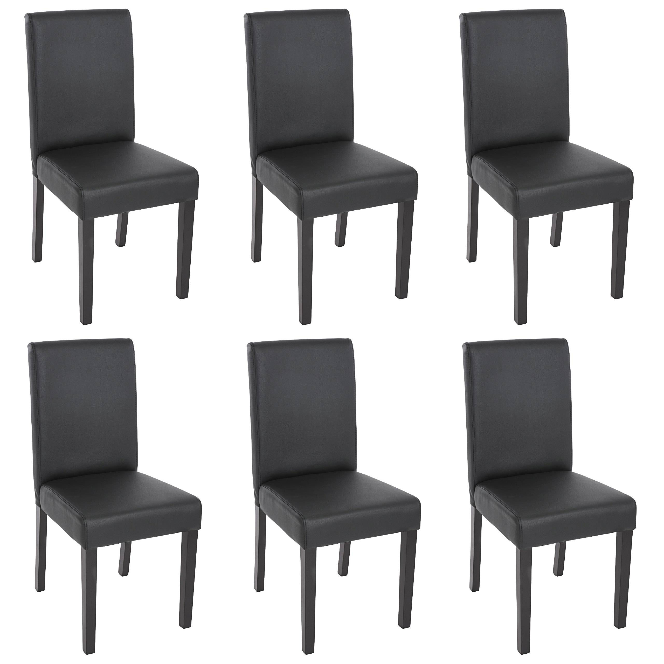 ESSZIMMERSTUHL Schwarz 6er-Set - Schwarz, Textil (43/90/56cm) - MCW