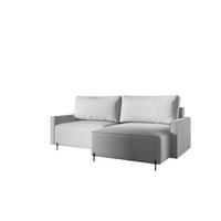 ECKSOFA Braga Mit Schlaffunktion - Hellgrau, Holzwerkstoff/Textil (229/148cm) - Fun Möbel