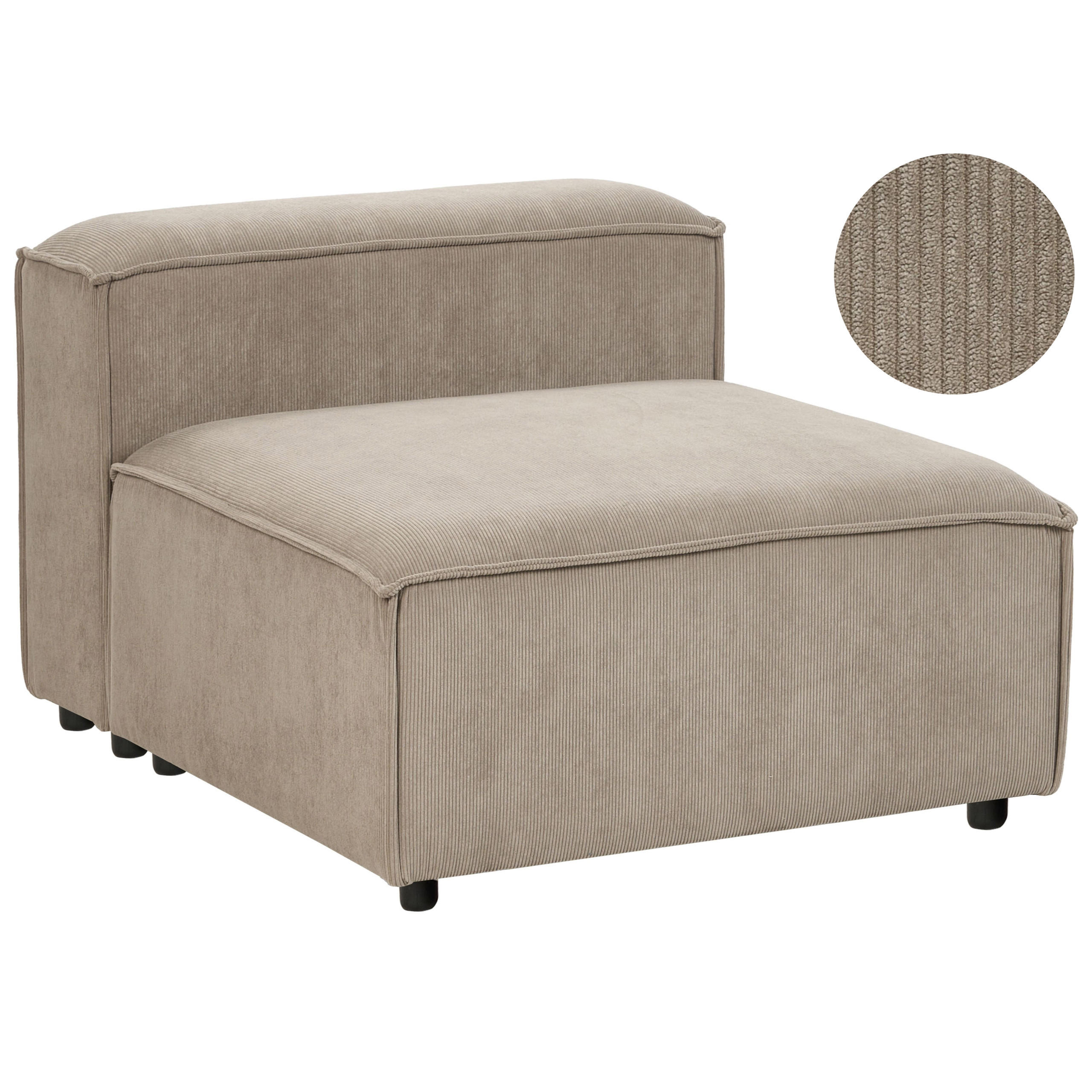 Beliani Sesselmodul Hellbraun, Braun, Schwarz 88x68x120 cm