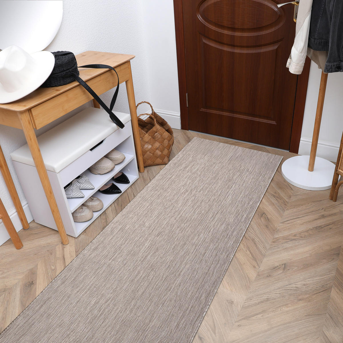 KOBEREC, behúň SISAL SION A5165A Melange ploché tkanie béžová 70/200 cm - béžová, textil (70/200cm) - rugsX