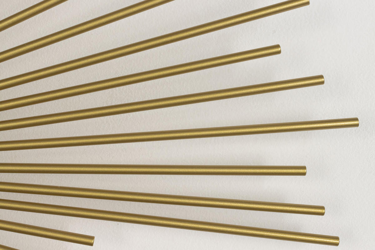 WANDSPIEGEL Gold 80/80 cm - Goldfarben, Metall (7.5/80/3cm) - KUNSTLOFT