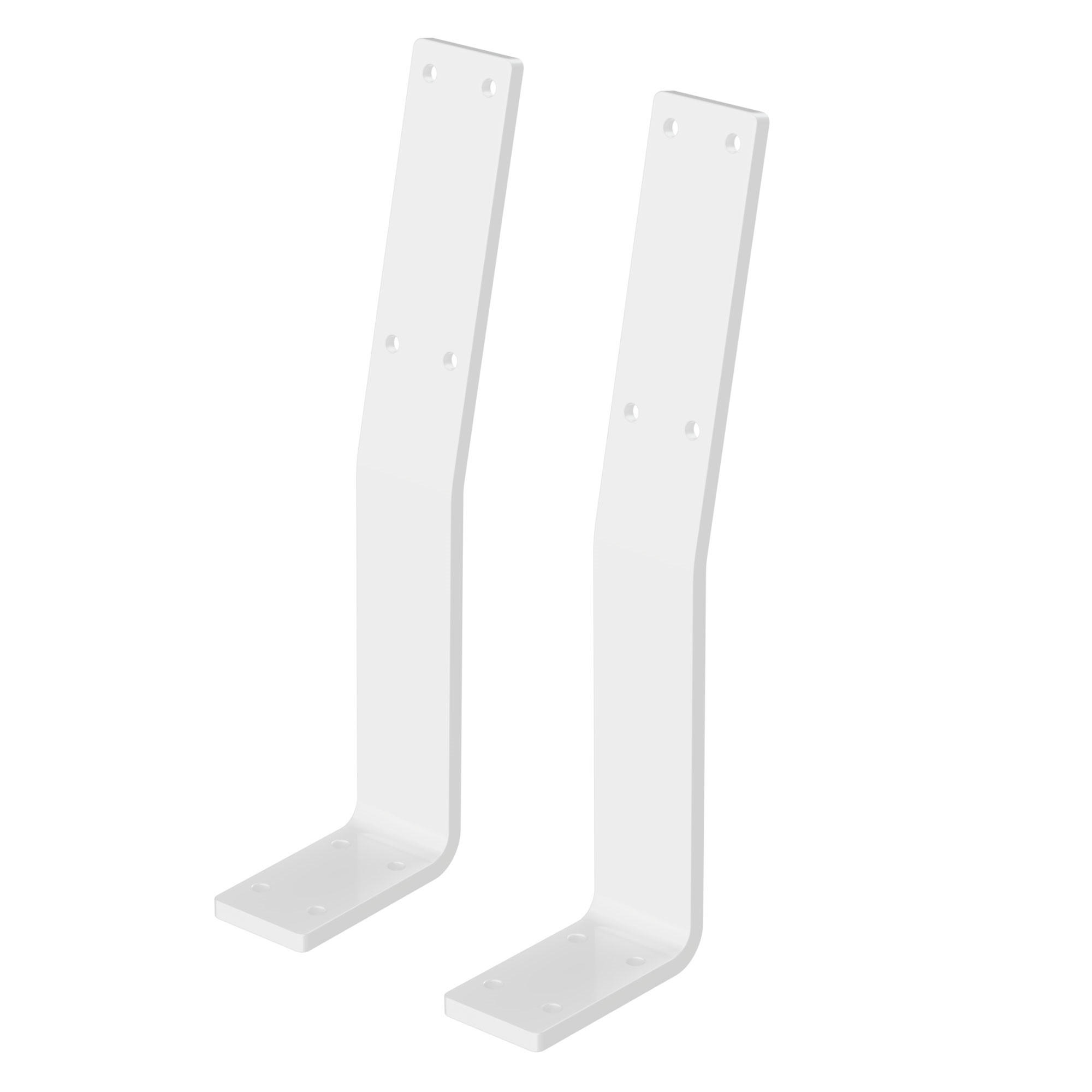 RÜCKENLEHNENHALTERUNG - Weiß, Metall (5/34.5/10cm) - ML-DESIGN