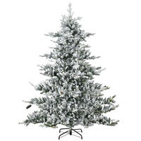 WEIHNACHTSBAUM, PE, Kunststoff, Stahlrohre, Grün+ Weiß - Multicolor, Kunststoff (180cm) - HOMCOM