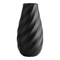 VASE 25 x 12 cm Keramik - Schwarz, Keramik (25.5cm) - LIBRATON