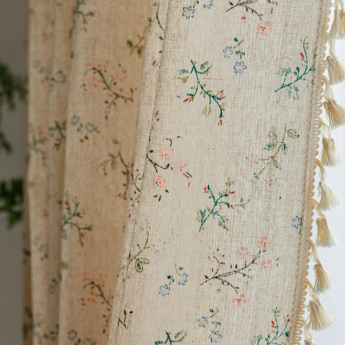 VORHÄNGE – 214 cm hoch x 132 cm breit – zweiteilig - Multicolor, Textil (35/30cm)