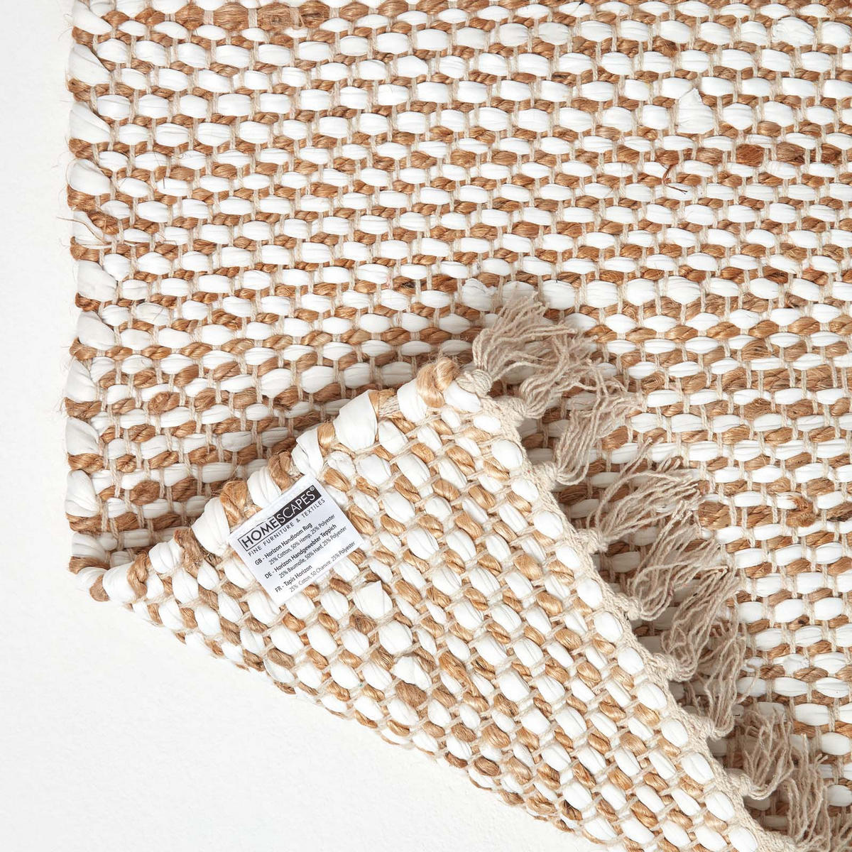 TEPPICHLÄUFER Horizon gemustert 66/200 cm - Naturfarben, Textil (66/200cm) - Homescapes
