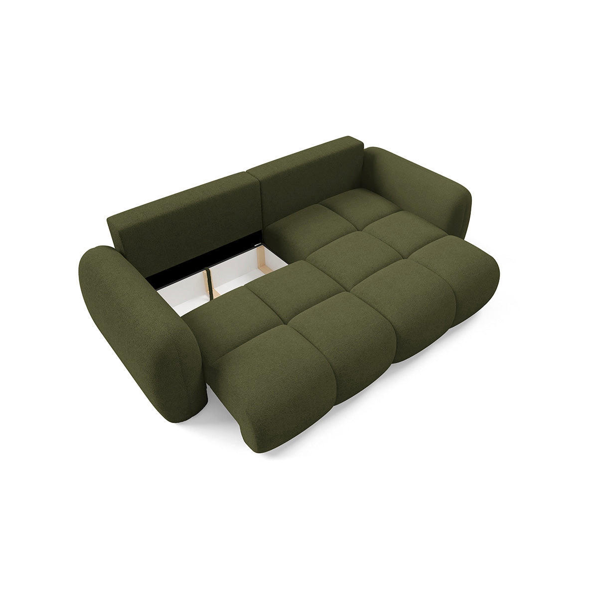 ECKSOFA Livio 3 Sitzplätze Grün - Grün, Holz (270/165cm) - Petits-meubles