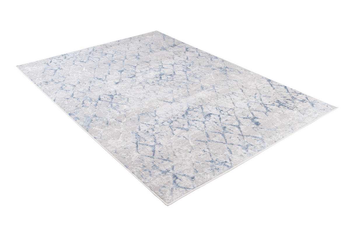 TEPPICH SKY Grau Blau 140 x 200 cm - Blau/Grau, Kunststoff (140/200cm) - Tapiso