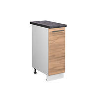 APOTHEKERUNTERSCHRANK Fame-Line Goldkraft Eiche 30 cm, AP Anthrazit - Honigeiche/Eiche Wotan, Holzwerkstoff (30/82/60cm) - Vicco