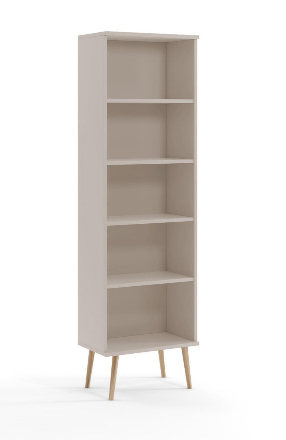 REGAL Kaschmir Boho Auf Hohen Beinen - Beige, Holzwerkstoff (46/180/32cm) - Sepro Meble
