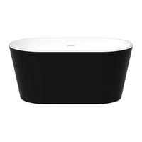 FREISTEHENDE Badewanne - 1 Person - Acryl - Schwarz - Schwarz, Kunststoff (130/58/71cm) - Vente-Unique