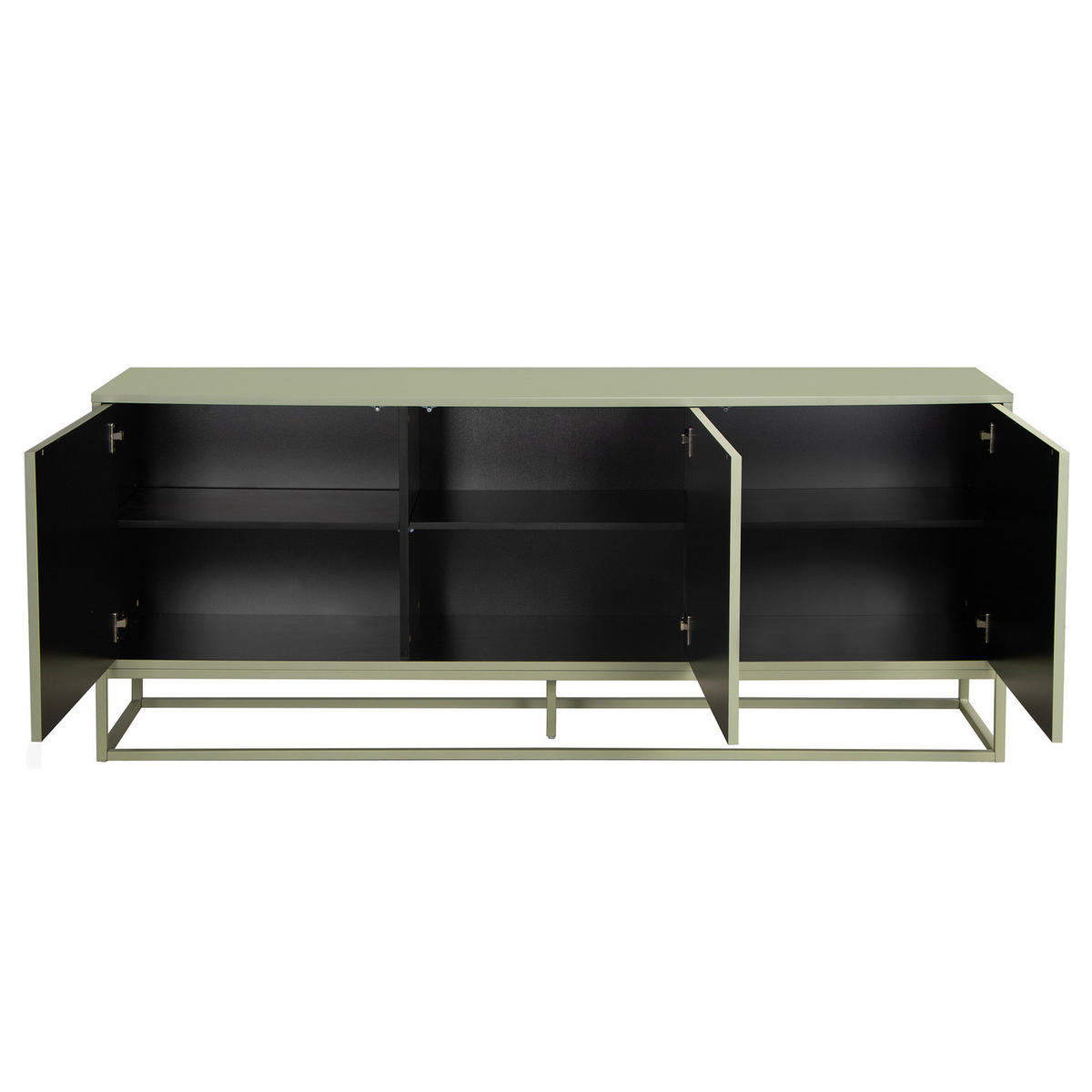 SIDEBOARD - Salbeigrün, Holzwerkstoff/Metall (180/76/40cm) - home24