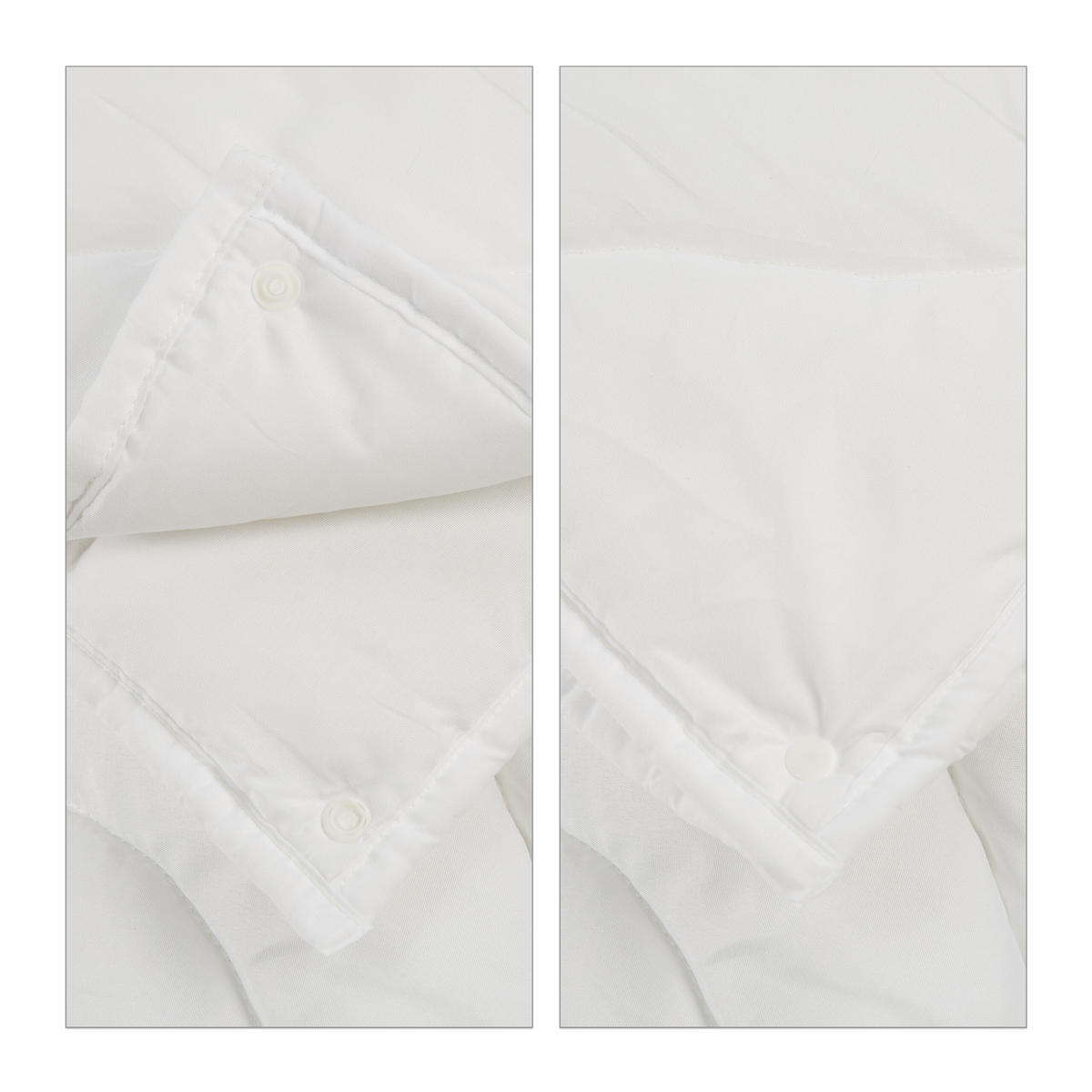 BETTDECKE - Weiß, Textil (200/220cm) - Relaxdays