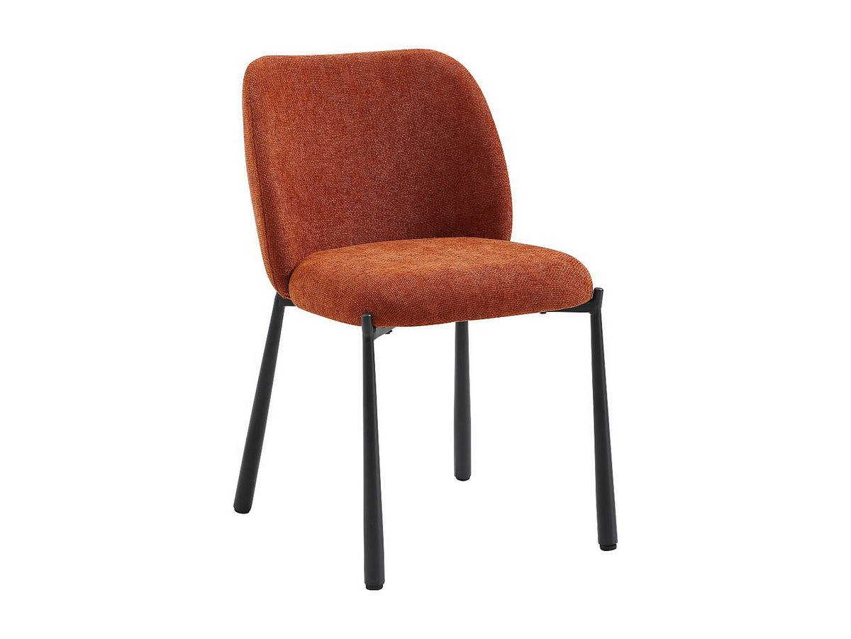 STUHL - 47 cm x 57.5 cm - stoff - terracotta Jizak - Terracotta, Textil (47/79/57.5cm) - Vente-Unique