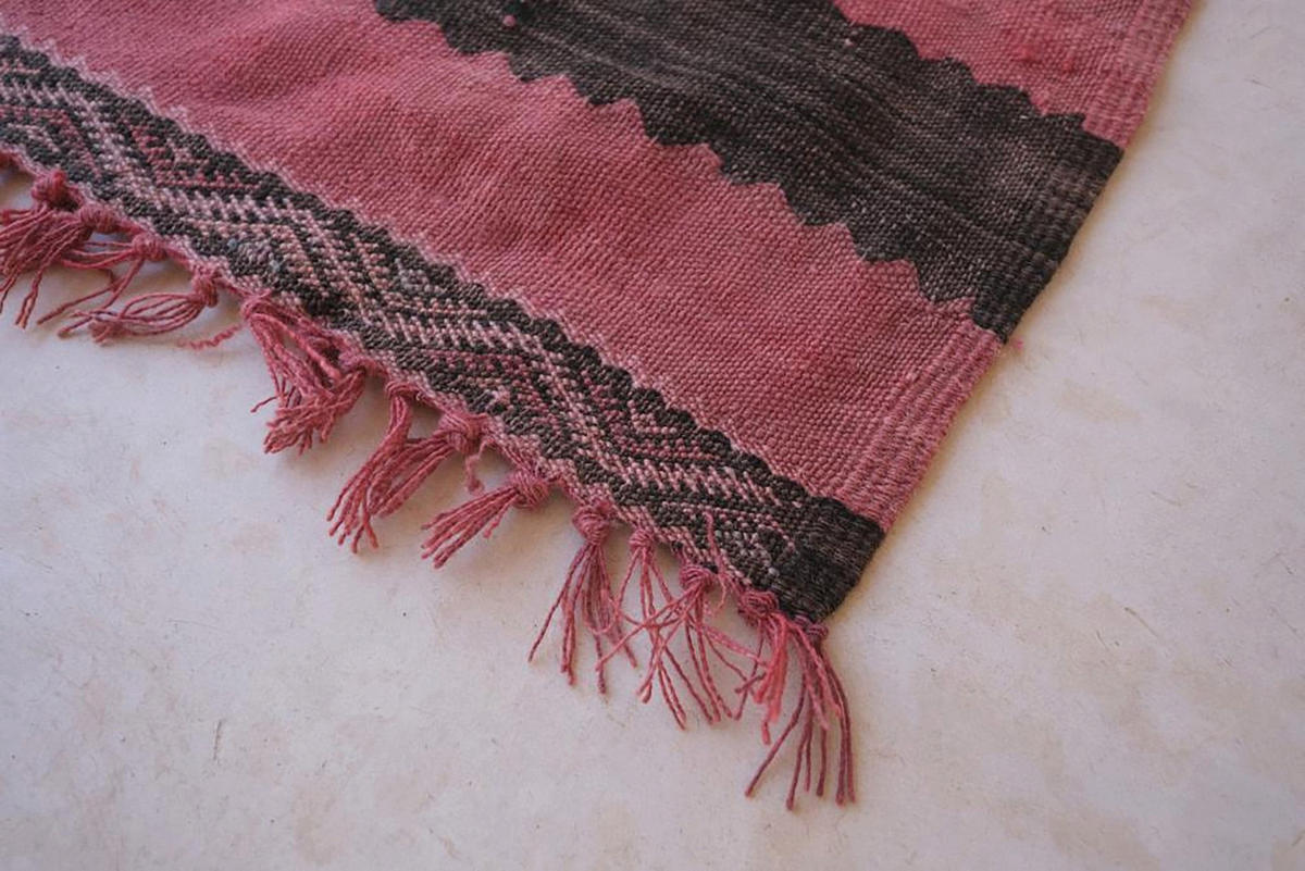 BERBERTEPPICH aus reiner Wolle 144x 253 cm - Pink, Naturmaterialien (144/253cm) - AFK Living