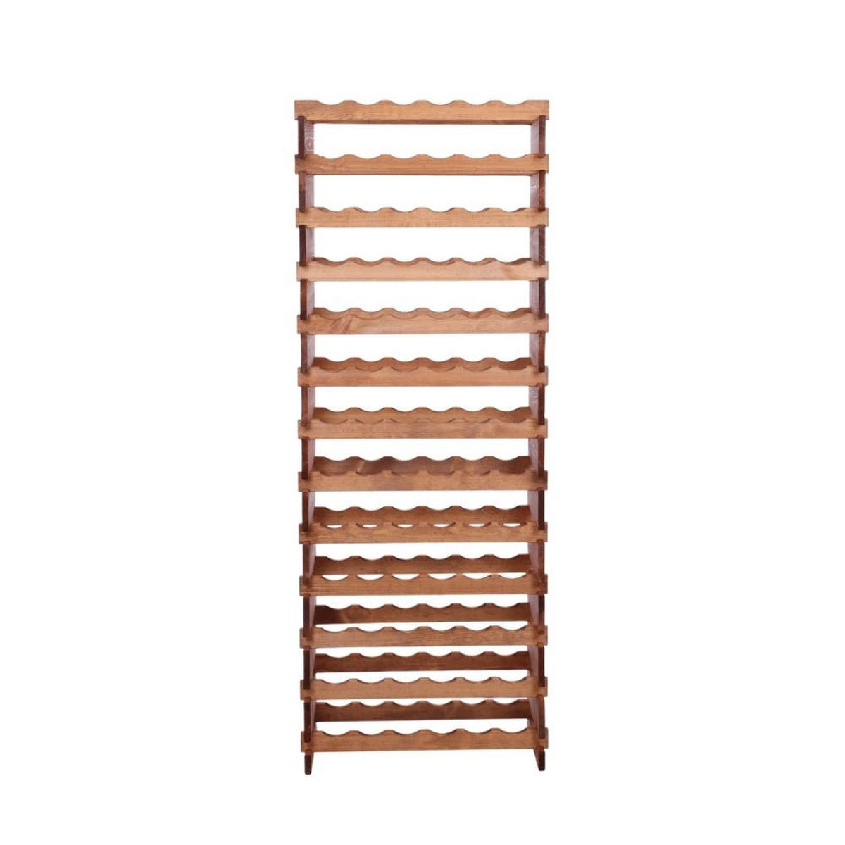 WEINREGAL VINOTECA FLEX PRO HxBxT 177x65x28cm 78 Flaschen auf 13 Ebenen Braun geölt - Braun, Holz (65/177/28cm) - PROREGAL