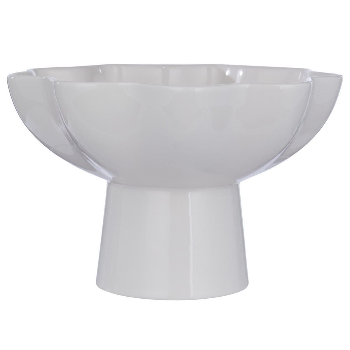 DEKOSCHALE Loise mit Fuß - Creme, Keramik (15cm) - Butlers