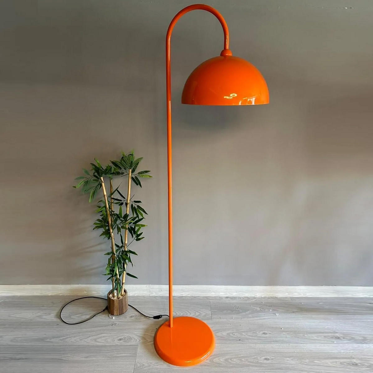 STEHLEUCHTE Lunor 170 Cm - Orange, Metall (37/37/170cm) - Bamyum