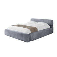 POLSTERBETT mit Bettkasten und Lattenrost, Boxbett ohne Matratze - ENORA-V1 180x200 Grau - Grau, Holzwerkstoff/Textil (180/200cm) - ALTDECOR