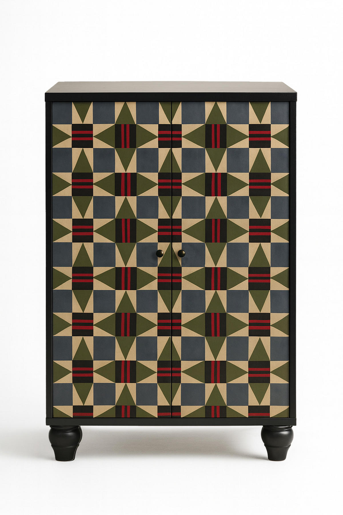 SCHRANK SIDEBOARD mit 2 Türen MARCUS - Rotbraun, Holzwerkstoff (75/127/45cm) - RNT By Really Nice Things