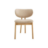 STUHL - 50 cm x 61.5 cm - Stoff - Beige, Naturfarben Hell FALDRA - Beige/Naturfarben, Textil (50/76/61.5cm) - Vente-Unique