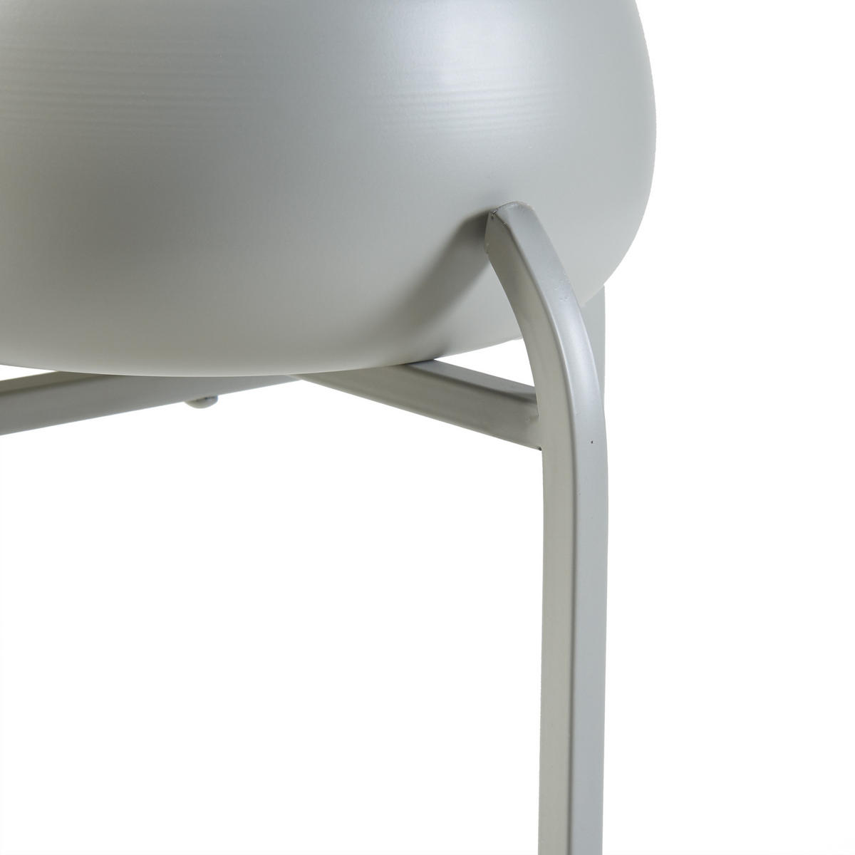 BLUMENSTÄNDER Altena - Hellgrau, Metall (40/40/80.5cm) - [en.casa]