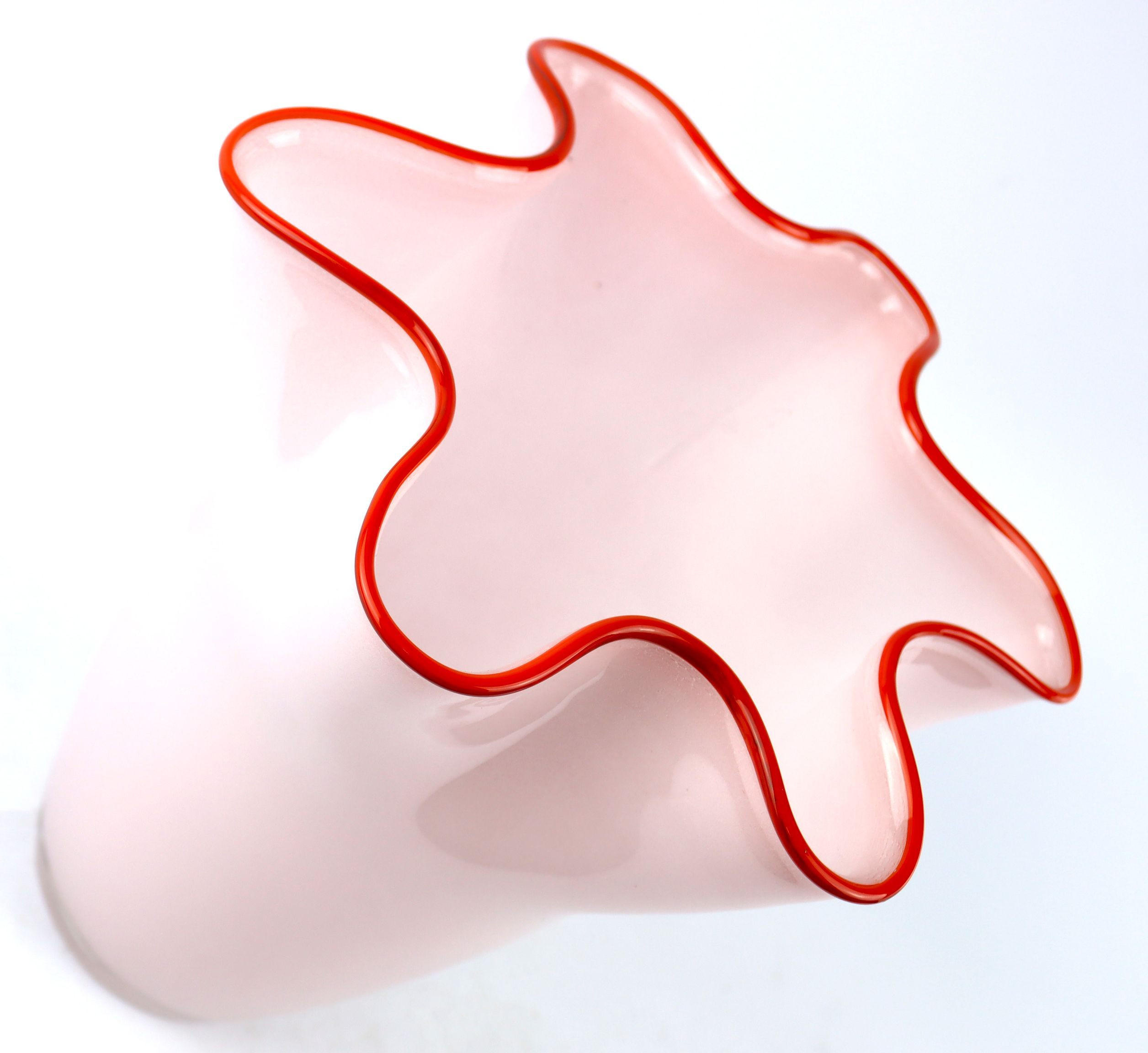 VASE Art Nouveau rosa - Rosa, Glas (25cm) - FURNARO