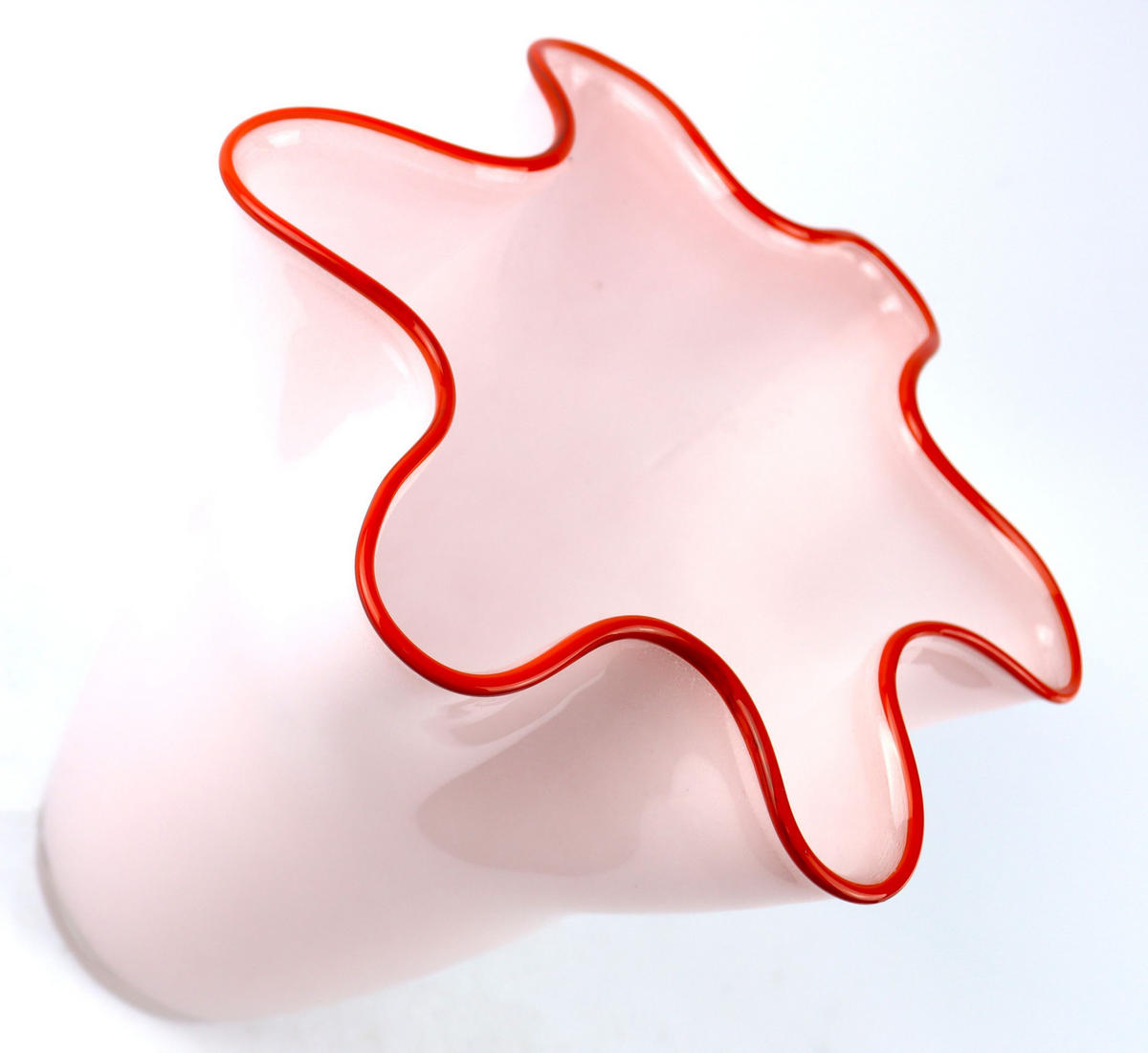 VASE Art Nouveau rosa - Rosa, Glas (25cm) - FURNARO