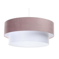 HÄNGELEUCHTE Rosa 60/20 cm - Pink/Weiß, Kunststoff (60/1/20cm) - ONZENO