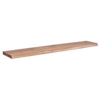SCHWEBEREGAL DRITAN Akazie Wandboard - Braun, Holz (140/4/26cm) - tinkaro