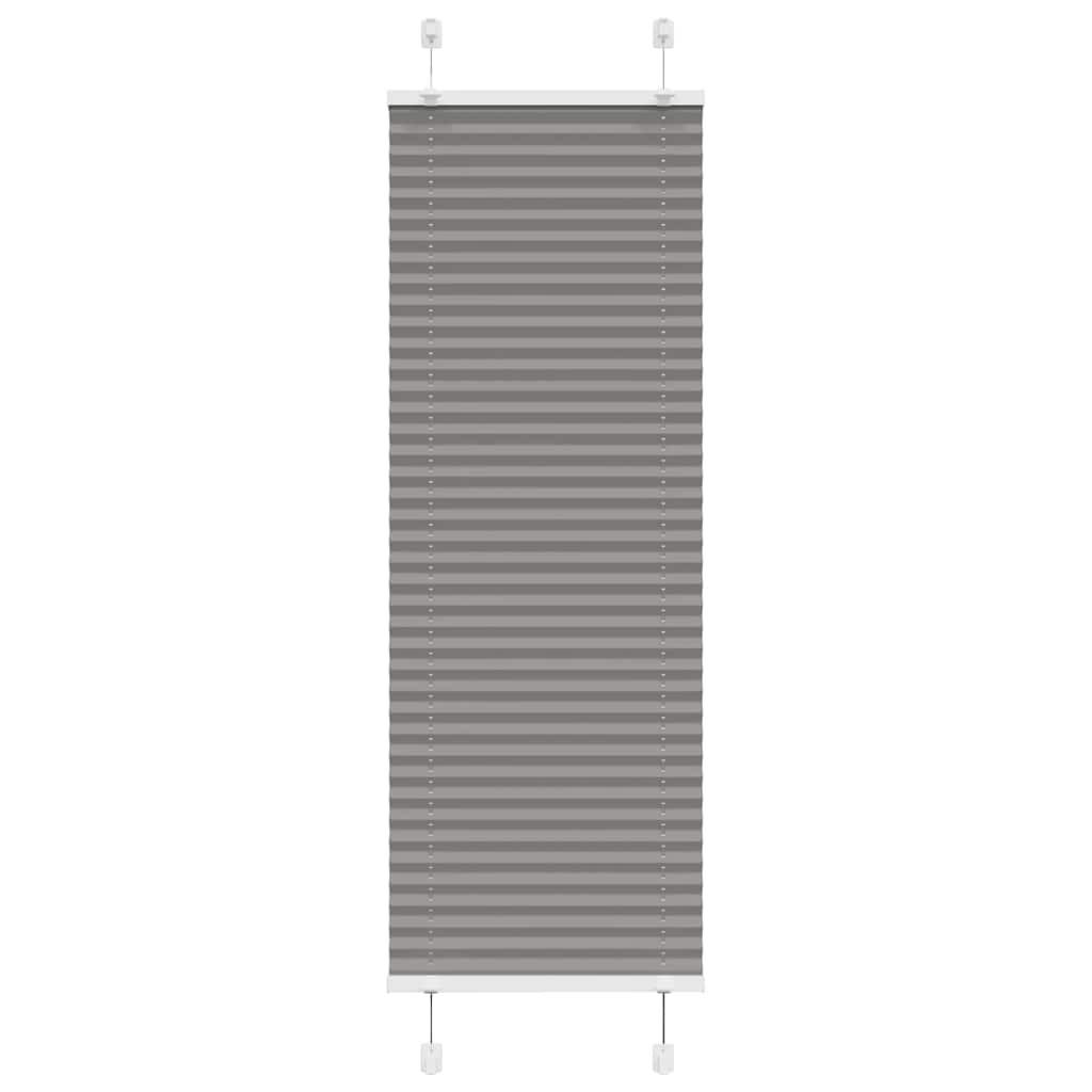 PLISSEE 40/100 cm Stoffbreite 39,4 cm aus Polyester Anthrazit - Anthrazit, Textil (40/100cm) - vidaXL