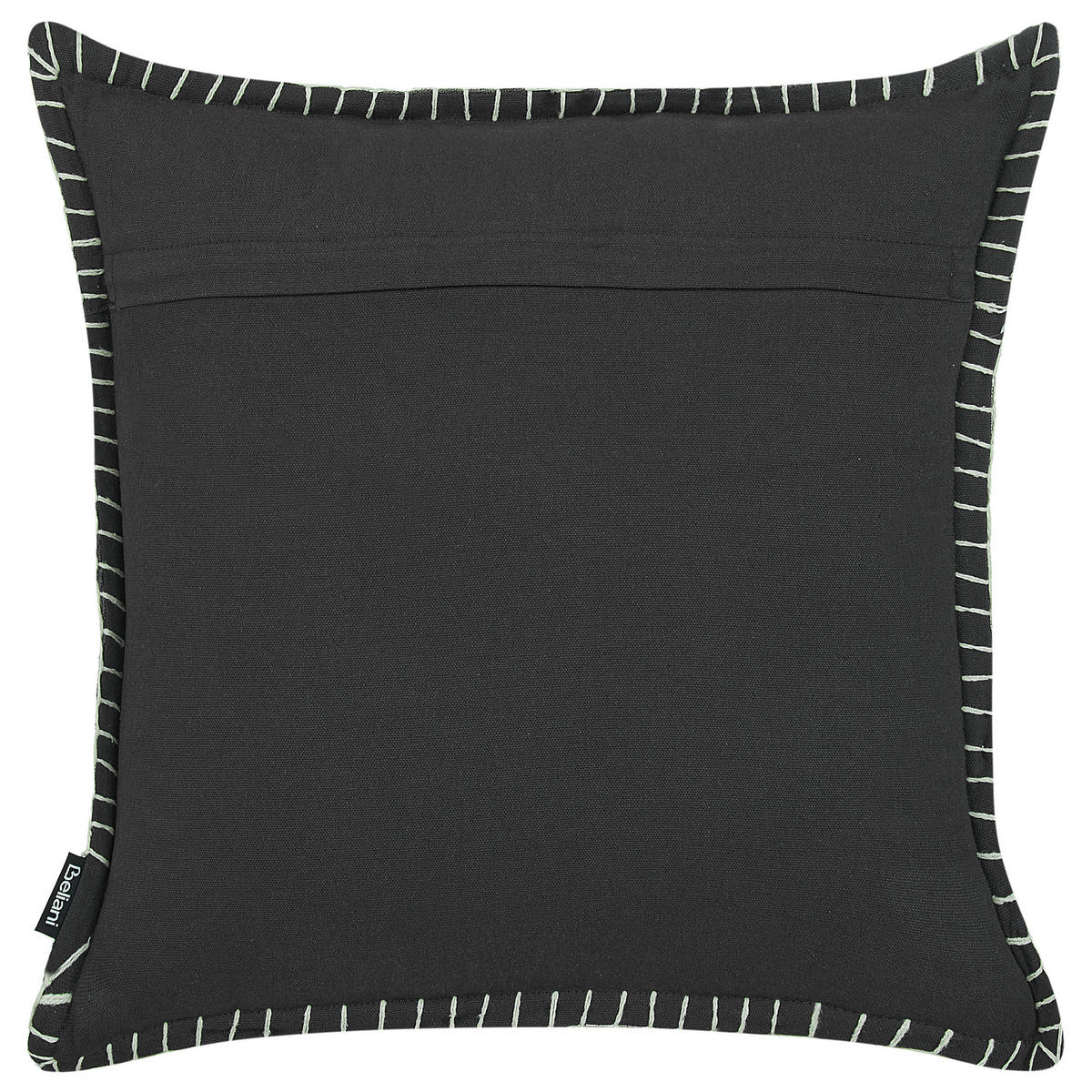 DEKOKISSEN 2er-Set Dunkelgrau 45/45 cm Melur - Dunkelgrau, Naturmaterialien (45/45cm) - Beliani