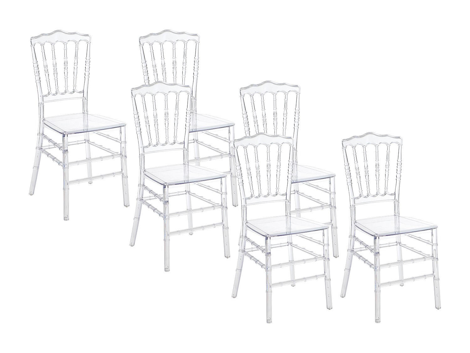 STUHL - 40 cmcm x 45 cmcm - Plastik - Transparent - AMBELON - Transparent, Kunststoff (40/91/45cm) - Vente-Unique