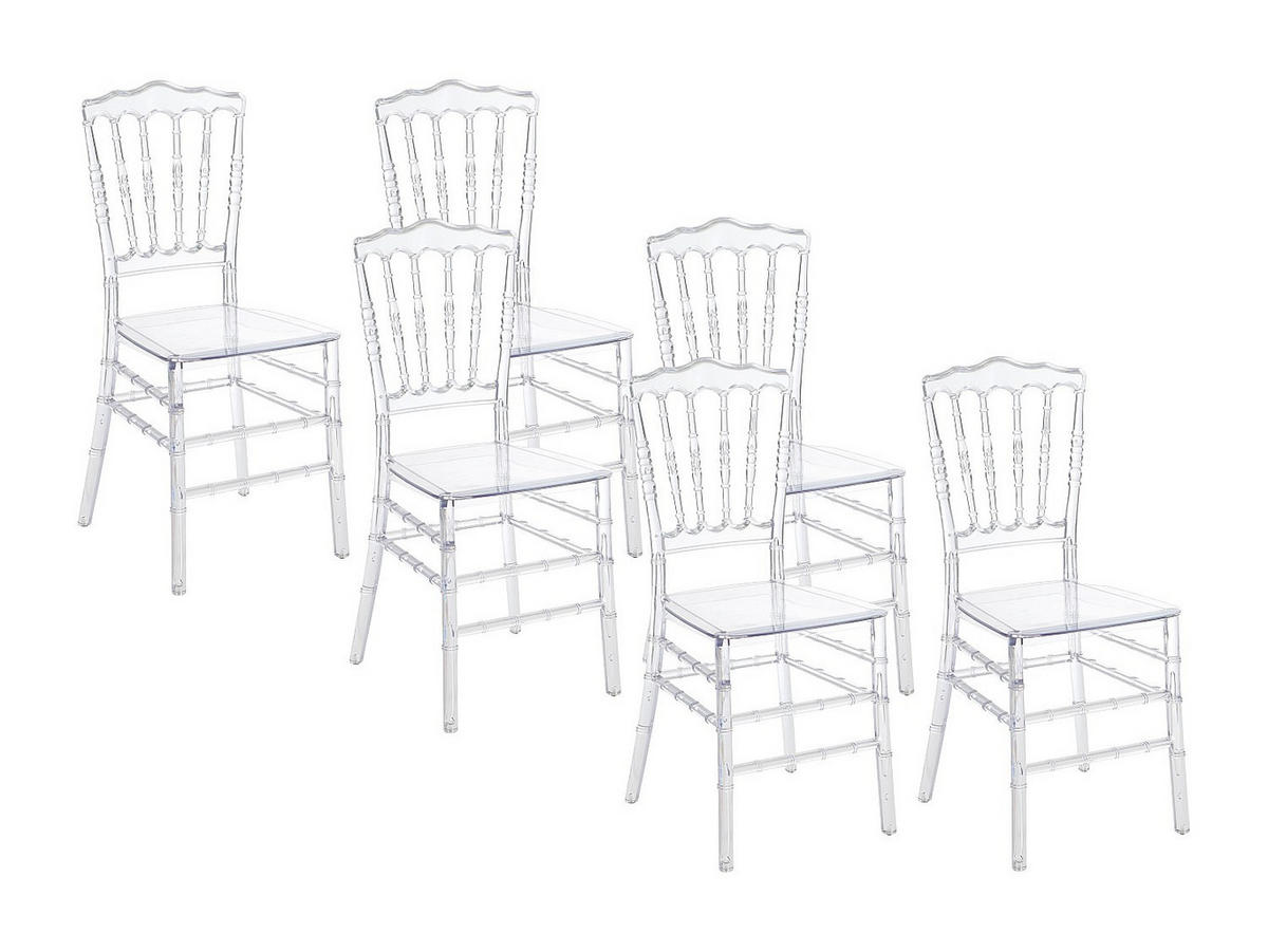 STUHL - 40 cmcm x 45 cmcm - Plastik - Transparent - AMBELON - Transparent, Kunststoff (40/91/45cm) - Vente-Unique