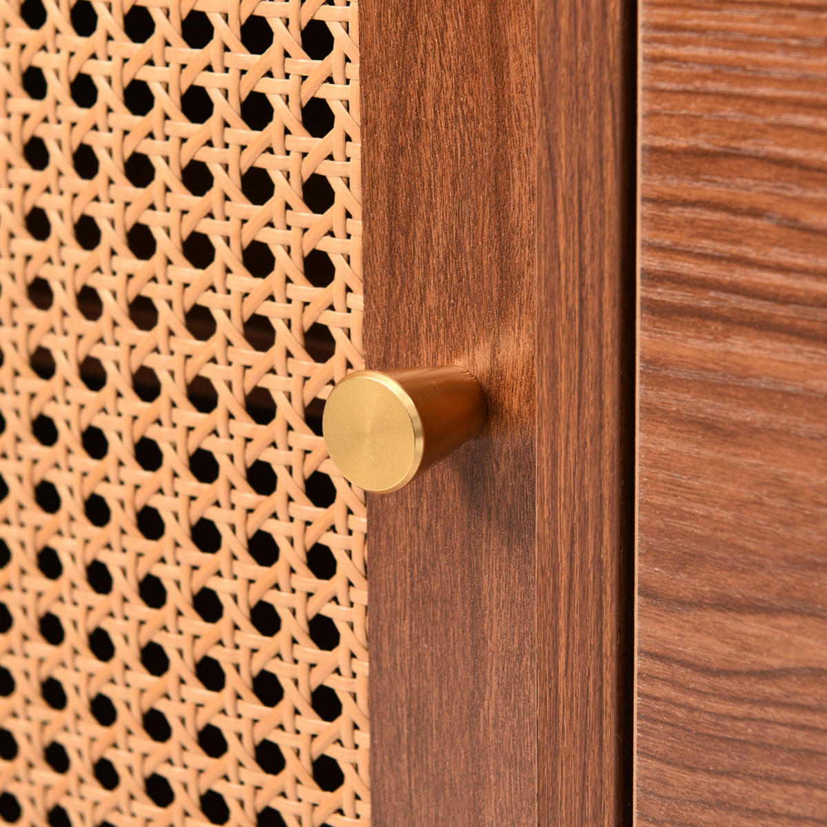 SIDEBOARD mit 2 Türen und 3 Schubladen - Braun, Holzwerkstoff (40/90/150cm) - Urban Meuble