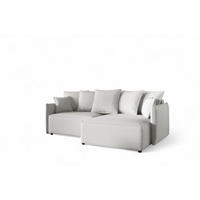 ECKSOFA Minea Mit Schlaffunktion - Creme, Holzwerkstoff/Textil (221/153cm) - Fun Möbel