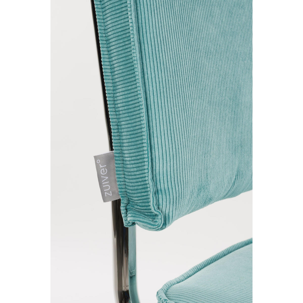 ESSZIMMERSTUHL Ridge Kink Rib Blau - 2 er Set - Blau, Textil (48/85/50cm) - Zuiver